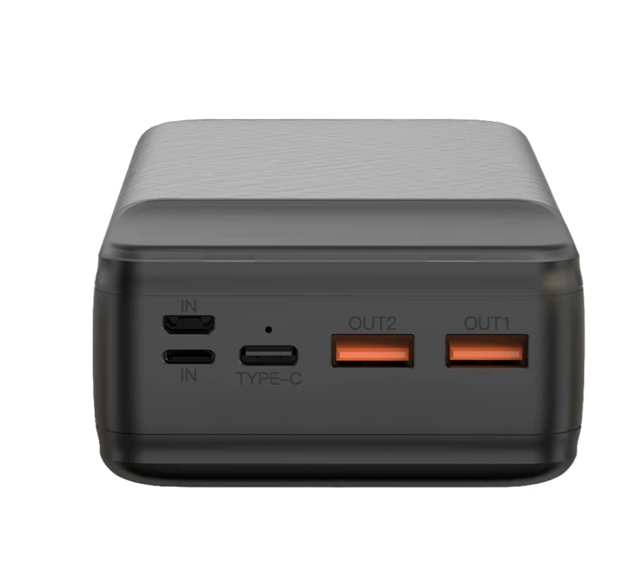 XO laptop power bank PR201 65W 30000mAh juodos spalvos