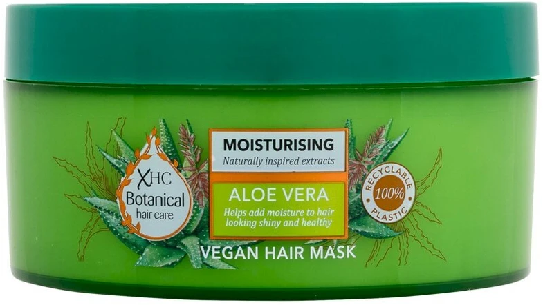 Xpel Botanical Aloe Vera drėkinamoji veganiška plaukų kaukė Plaukų kaukė moterims, 300 ml