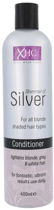 Xpel Shimmer Of Sidabrinis Conditioner geltonus tonus neutralizuojantis kondicionierius žiliems ir šviesintiems plaukams, 400 ml