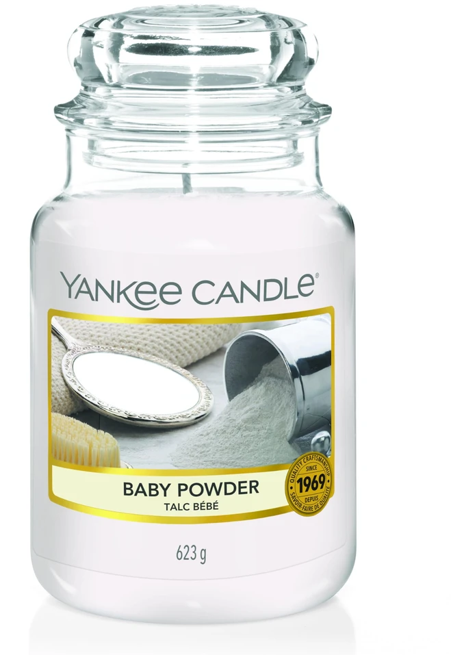Yankee Candle Aromatinė žvakė Signature large glass Baby Powder 567 g