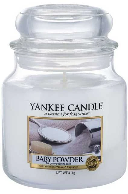 Yankee Candle Baby Powder kvapioji žvakė unisex, 411 g