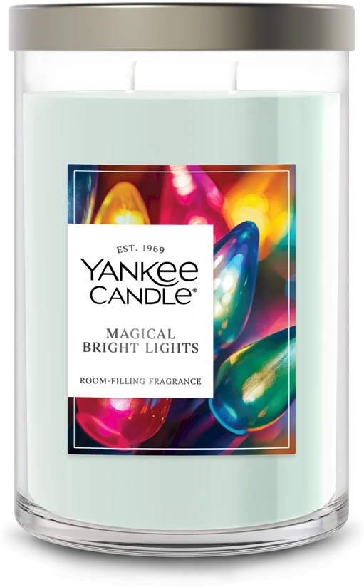 Yankee Candle aromatinė žvakė „Signature glass medium“ Magical Bright Lights 368 g