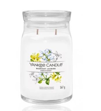 Yankee Candle Aromatinė žvakė Signature glass large Midnight Jasmine 567 g