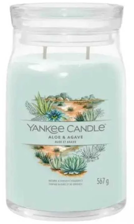 Yankee Candle Aromatinė žvakė Signature glass large Aloe - Agave 567 g