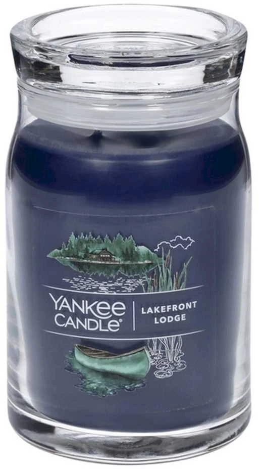 Yankee Candle Aromatinė žvakė Signature glass large Lakefront Lodge 567 g