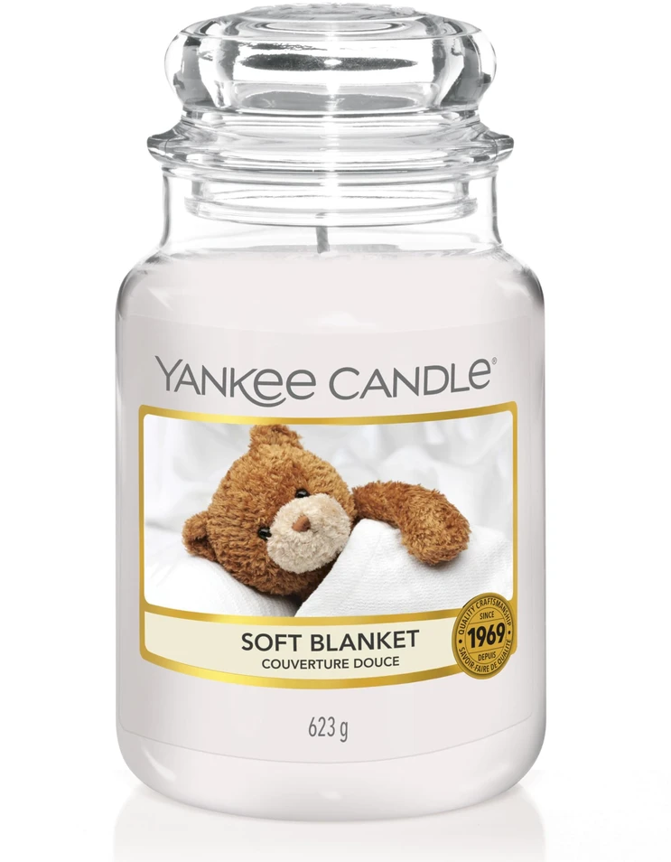 Yankee Candle Aromatinė žvakė Signature glass medium Soft Blanket 368 g