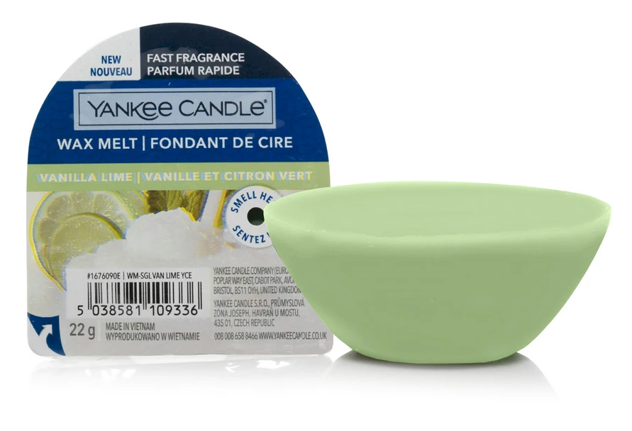 Yankee Candle Wax Melt Vanilla Lime kvapusis vaškas, 22 g