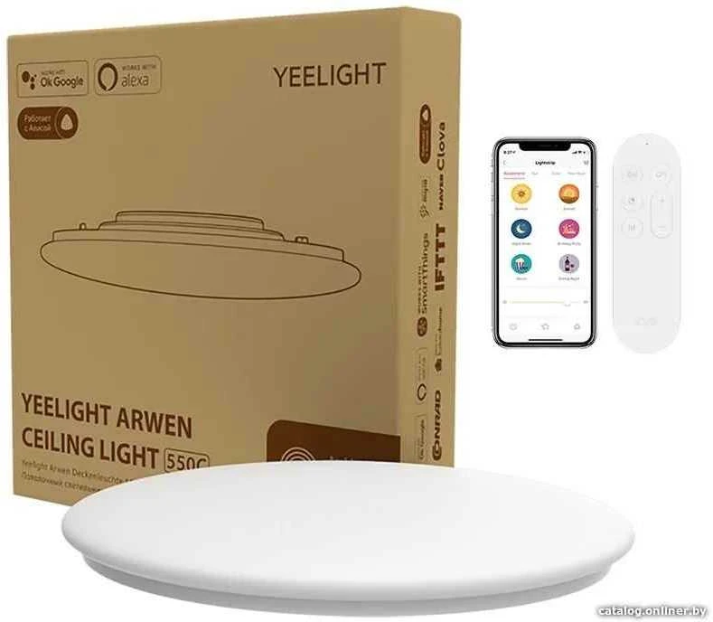 „Yeelight Arwen“ lubinis šviestuvas, 500D, išmanusis lubinis šviestuvas.