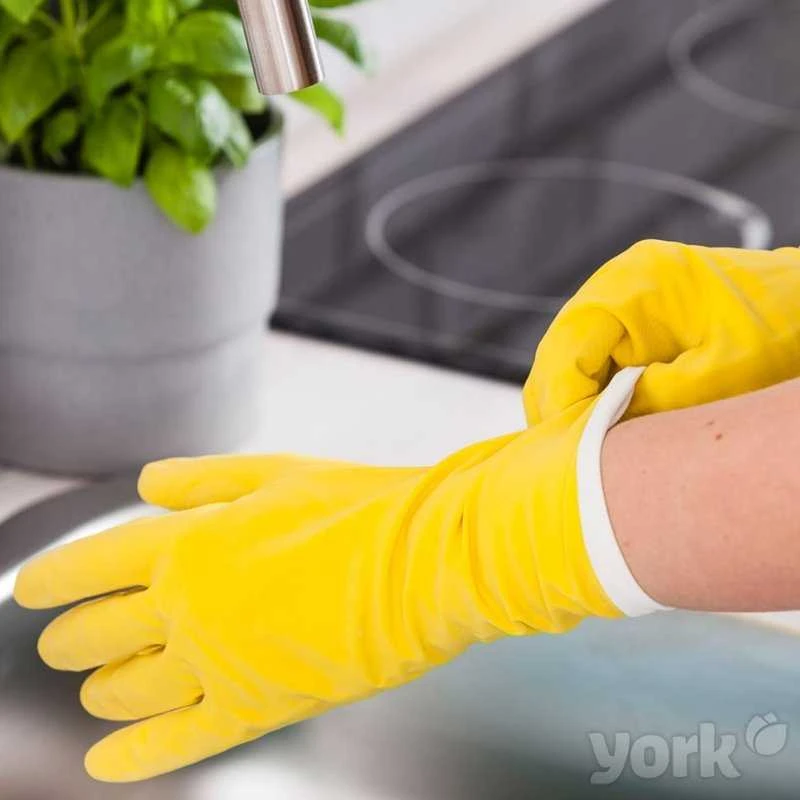 „York“ namų apyvokos latekso pirštinės, XL dydis