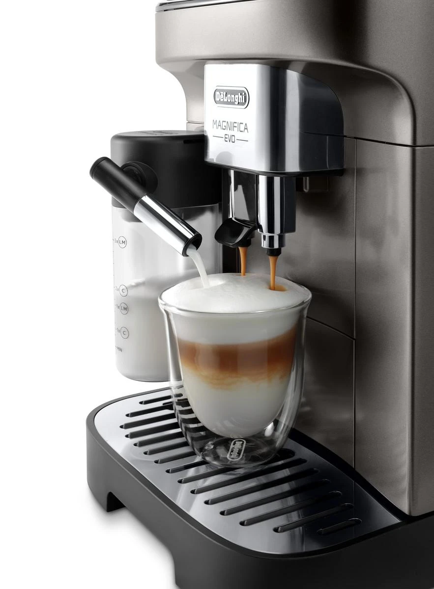 Kavos aparatas Espressomachine DeLonghi Magnifica EVO,titanium/juodas