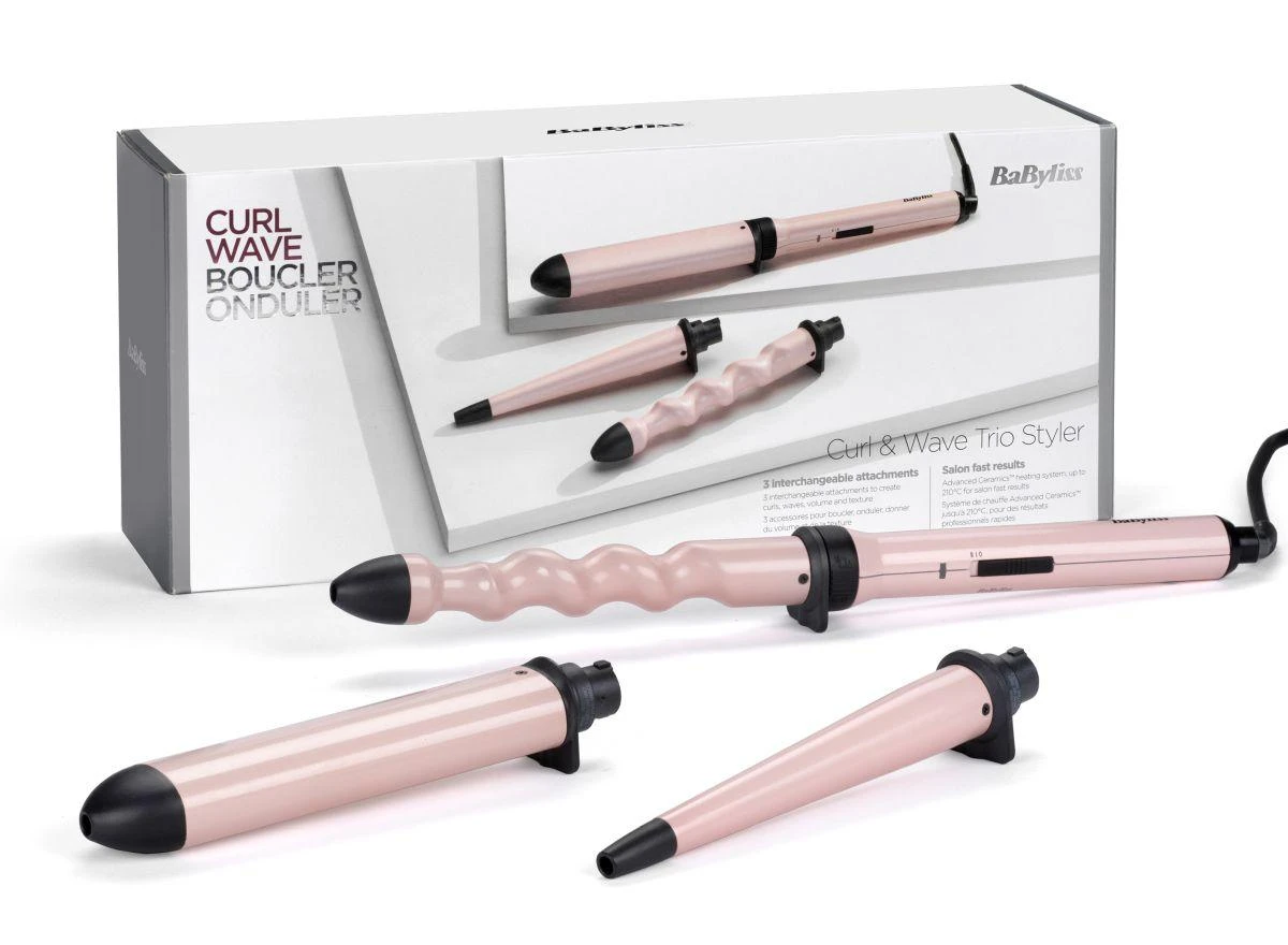 BaByliss Multi Styler Curl & Wave Trio Plaukų Formavimo Prietaisas MS750E