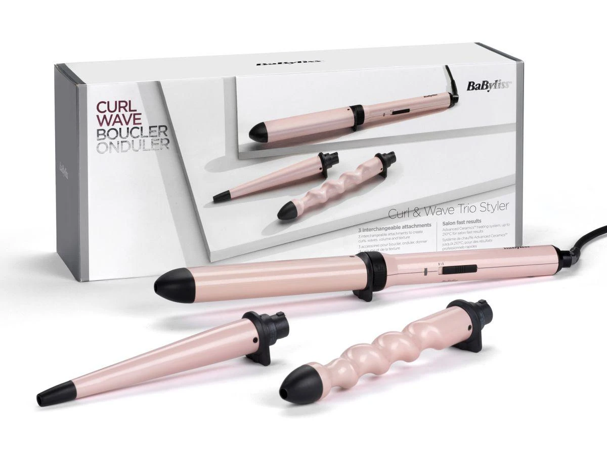 BaByliss Multi Styler Curl & Wave Trio Plaukų Formavimo Prietaisas MS750E
