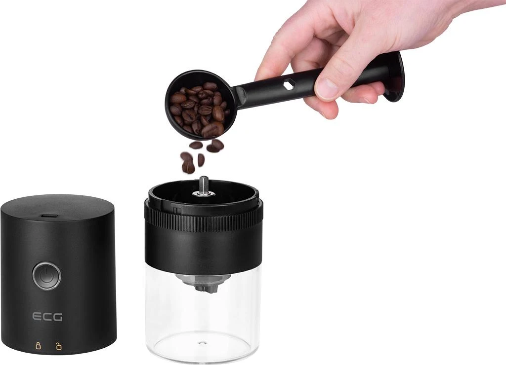 ECG KM 150 Minimo Juodas Portable electric kavamalė