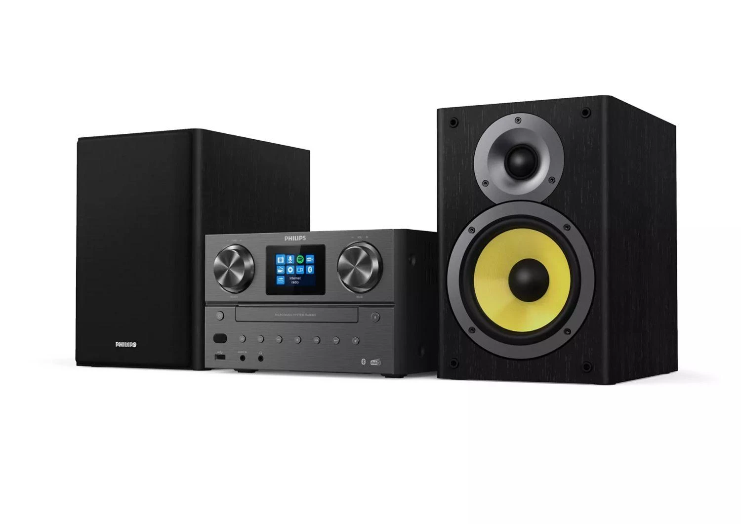 Muzikinis centras Philips Micro Music System TAM8905/10, 100W, interneto radijas, DAB+, Bluetooth, Spotify Connect, USB, MP3-CD