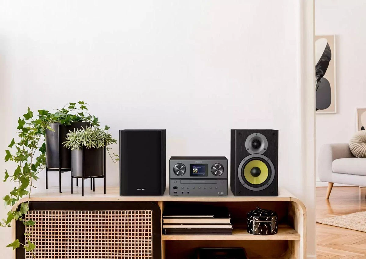 Muzikinis centras Philips Micro Music System TAM8905/10, 100W, interneto radijas, DAB+, Bluetooth, Spotify Connect, USB, MP3-CD