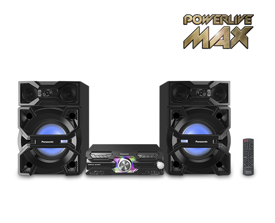 Muzikinis centras Panasonic Mega System SC-MAX3500EK Bluetooth, Belaidė jungtis, AUX in, FM radio,