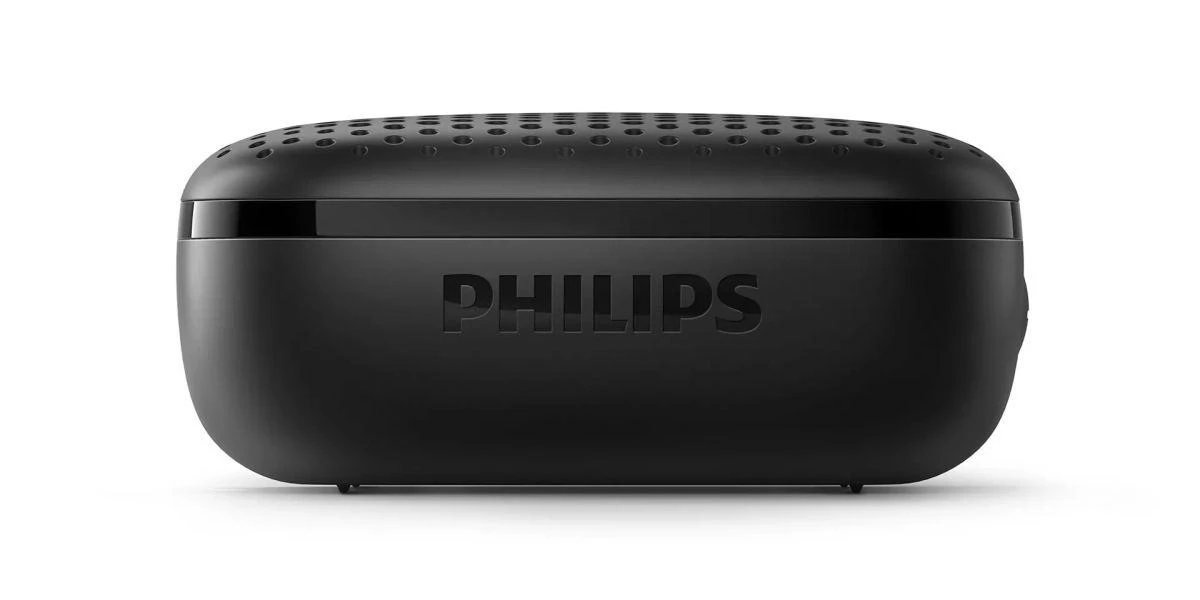 „Philips“ belaidis garsiakalbis TAS2505B/00, Bluetooth 5.0, IPX7, 10 valandų grojimo laikas, 2,5 valandos įkrovimo laikas, Integruotas mikrofonas, Juodas, 3W