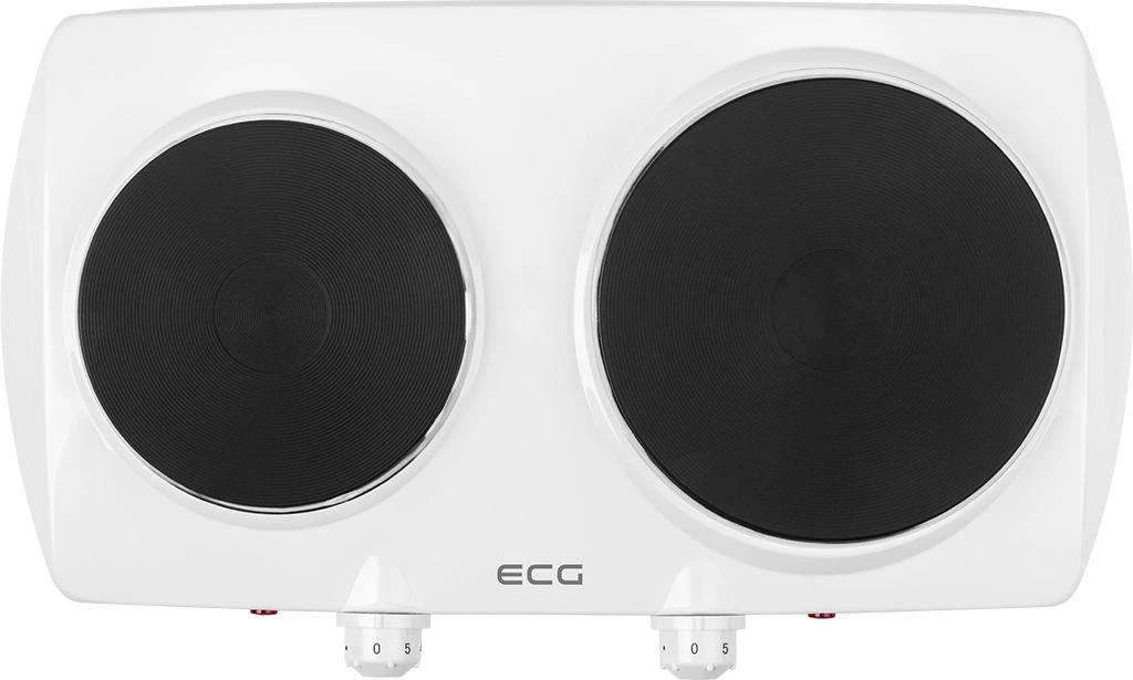 Stalinė elektrinė viryklė ECG EV 2512 Baltas, baltos sp., 2 kaitv.