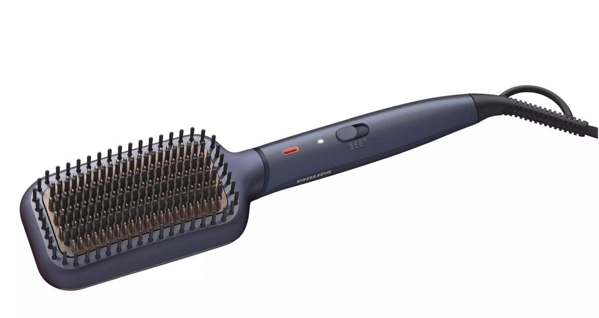 Šildomas plaukų tiesinimo šepetys Philips BHH885/00