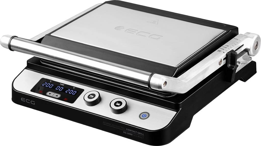 Elektrinis grilius ECG KG 1000 Gourmet, Pilkos spalvos