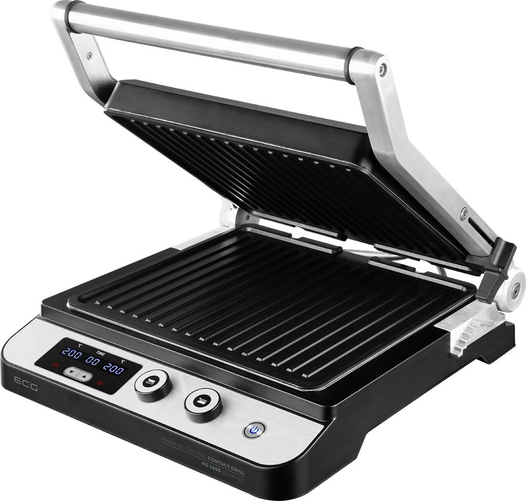 Elektrinis grilius ECG KG 1000 Gourmet, Pilkos spalvos