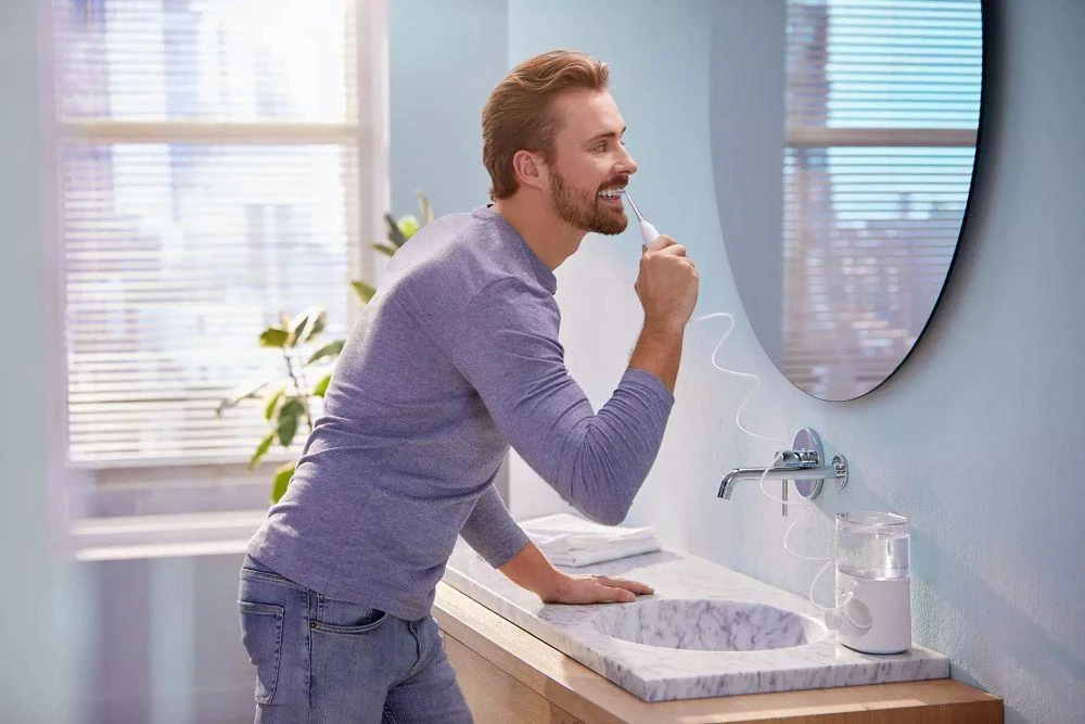 Irigatorius Philips Sonicare Power Flosser 7000 serijos HX3911/40, Baltos spalvos