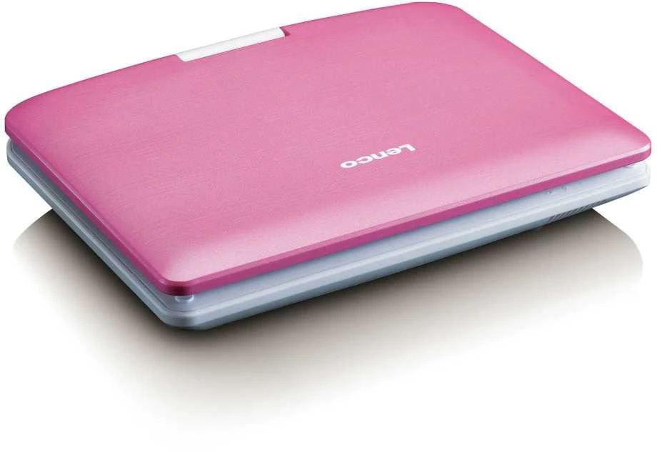 Vaizdo grotuvas LENCO DVP-910 9 DVD-Player + USB &amp; KfZ-Halterung. pink/wei