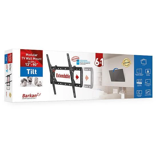 Laikiklis BARKAN BM410T 13"-90" televizorius, kreipiamas, sieninis