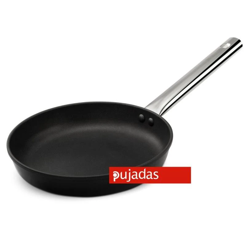 Keptuvė Juodas PUJADAS neprideganti su metaline rankena (28x5 cm)