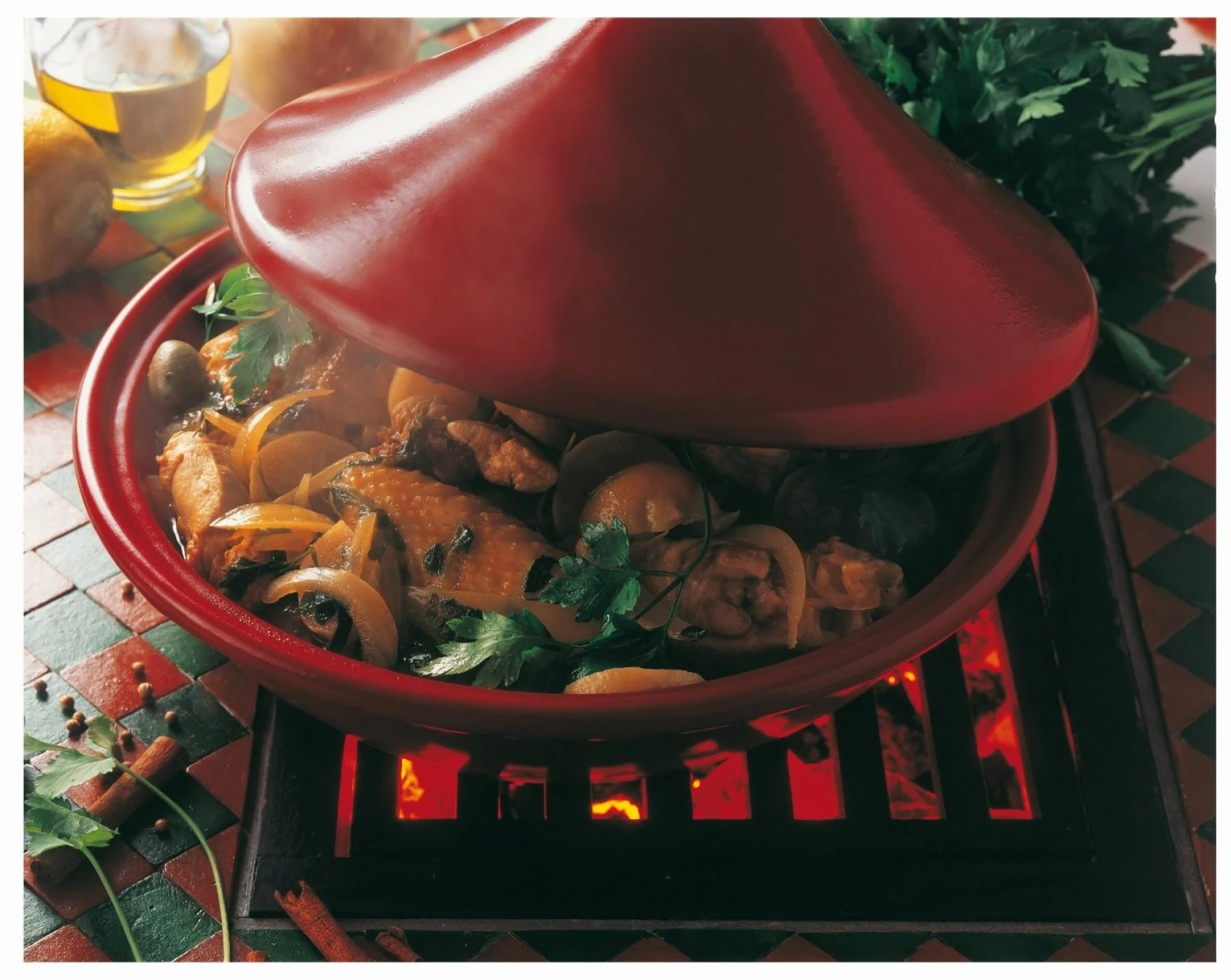 Puodas 32cm s/d TAJINE raudonas