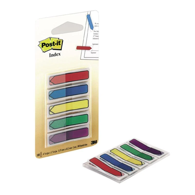3M Lipnūs žymekliai Post-it Strėlytės, keičiami, 5 spavos