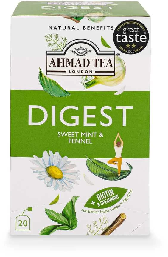 Ahmad Tea Natūrali arbata ''Digest'', vokeliuose, 20 vnt.