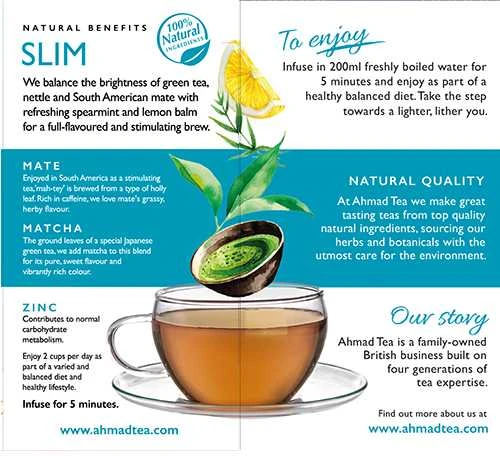 Ahmad Tea Natūrali arbata ''Slim''
