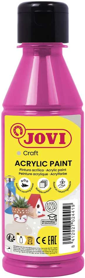 Ryškiai rožiniai JOVI akriliniai dažai 250ml