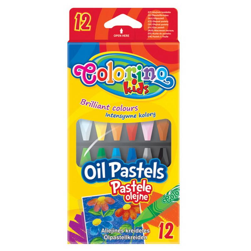 Aliejinės kreidelės COLORINO, 12 spalvų