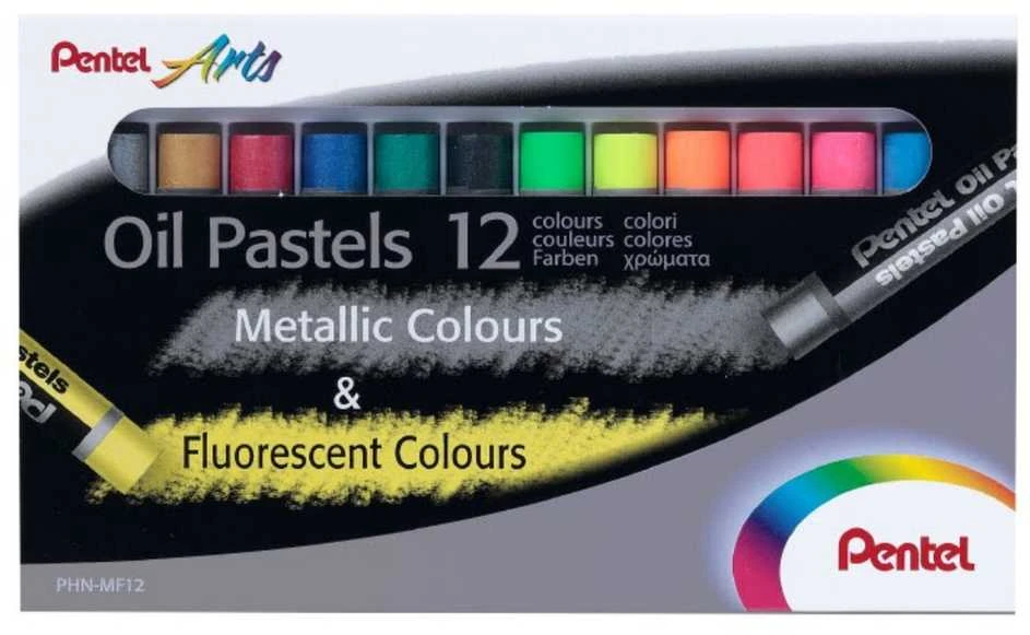 Aliejinės kreidelės PENTEL Arts, 12 vnt.