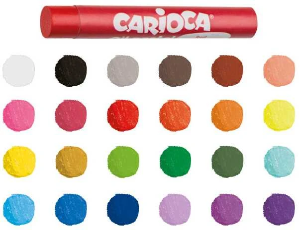Aliejinės pastelės CARIOCA Maxi, 24 vnt.