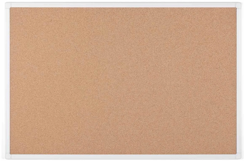 Antimikrobinė kamštinė lenta BI-OFFICE BioCote, aliuminio rėmas, 900x600 mm