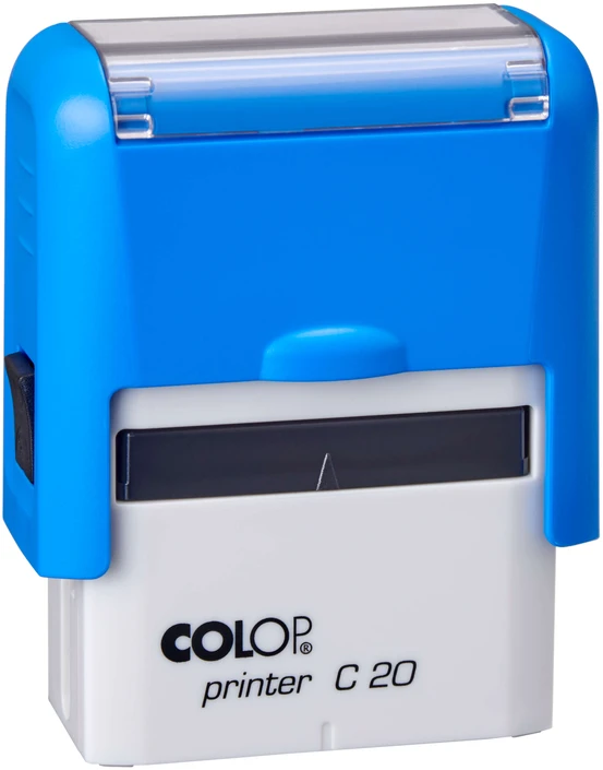 COLOP Printer C20 antspaudas su mėlynu korpusu