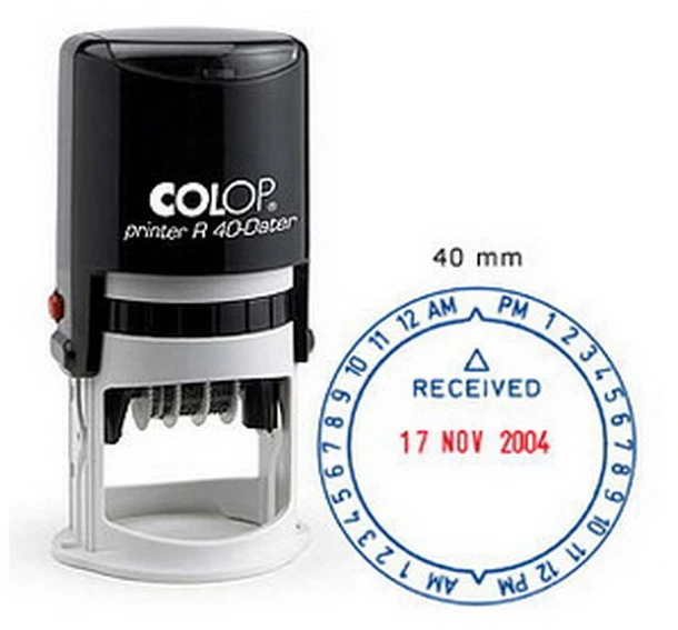 Colop R40 apvalus datos antspaudas
