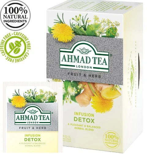 Arbata AHMAD ALU Detox, 20 vokelių po 2 g