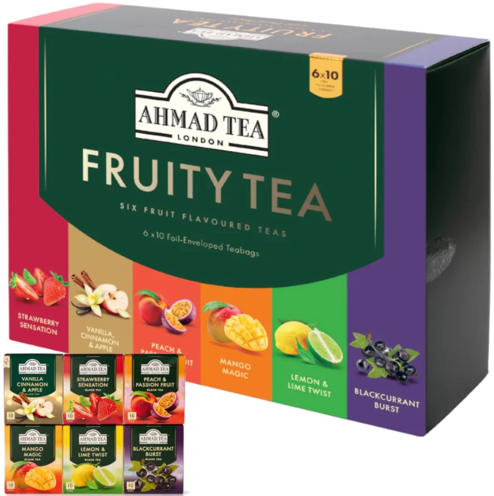 Arbatos rinkinys Ahmad FRUITYTEA, 60 vokelių po 2 g