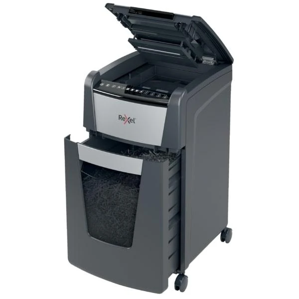 Automatinis dokumentų naikiklis Rexel Optimum Autofeed 300M, 42x15mm, P5, 60l