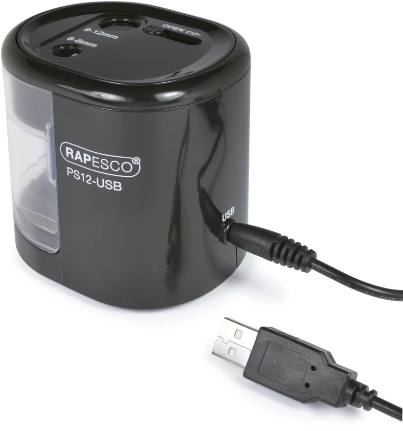 Automatinis elektrinis RAPESCO drožtukas, juodas