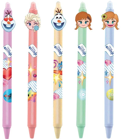 Automatinis trinamas rašiklis COLORINO su DISNEY EMOJI, įvairių spalvų, 0,5 mm