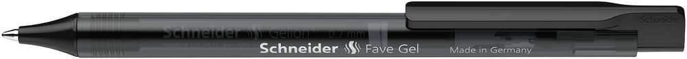 Automatinis tušinukas SCHNEIDER Fave Gel, 0,7mm, juodos sp.