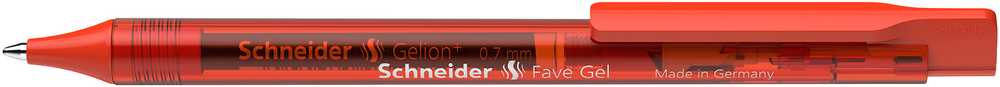 Automatinis tušinukas SCHNEIDER Fave Gel, 0,7mm, raudonos sp.