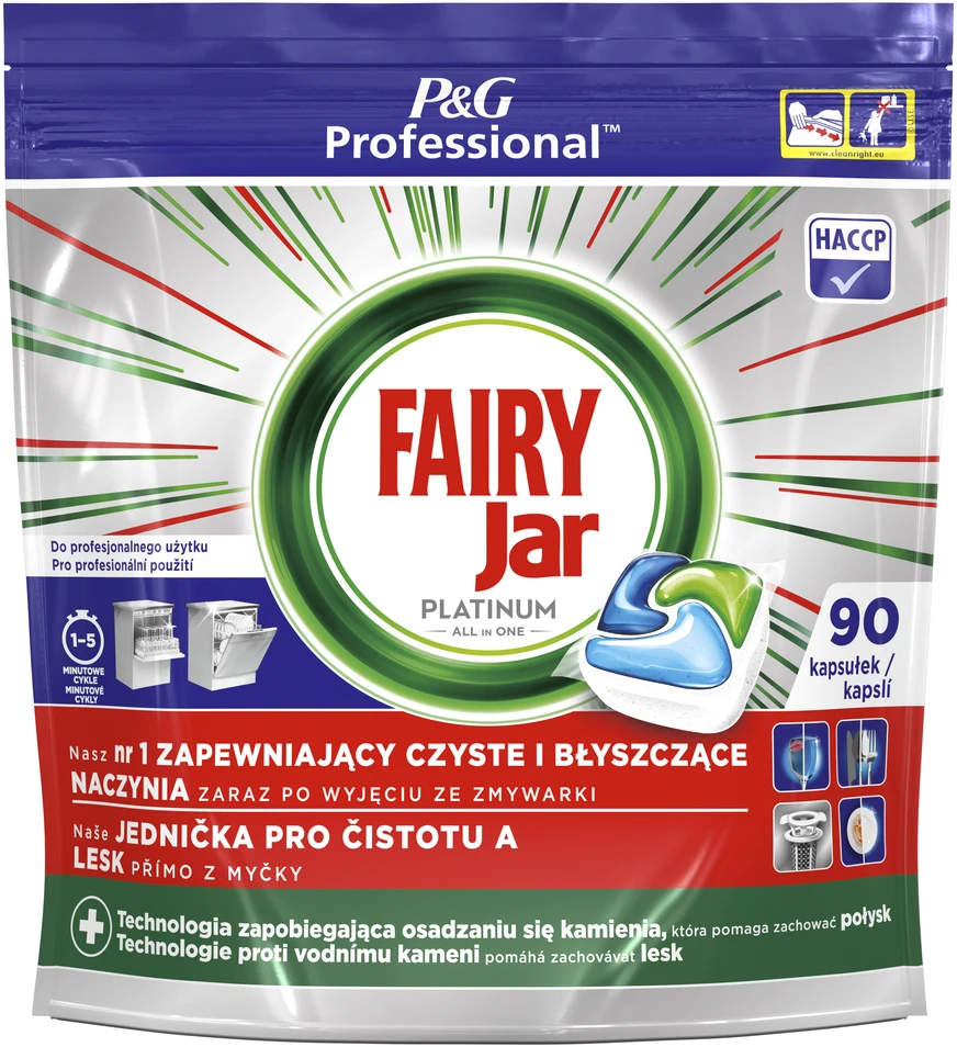 Automatinių indaplovių kapsulės FAIRY All in 1 Platinum, 90 vnt.