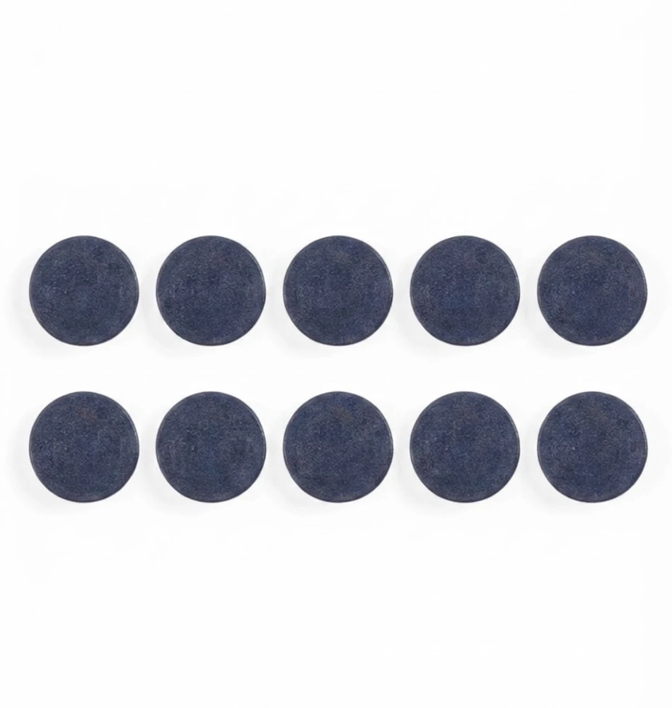 Baltosios lentos magnetai BI-OFFICE 30 mm, 10 vnt., ypač stiprūs, mėlyna sp.