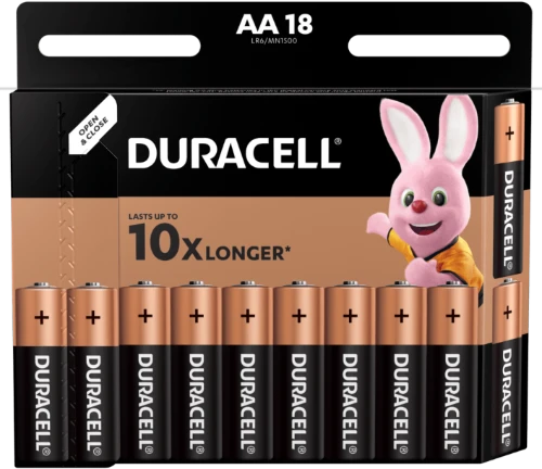 Duracell AA 18 vnt. baterijų pakuotė